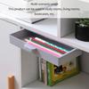 2Pcs Plastic Adhesive Under Cabinet Storage Boxes Under Desk Drawer Organizers Household Organization Tool