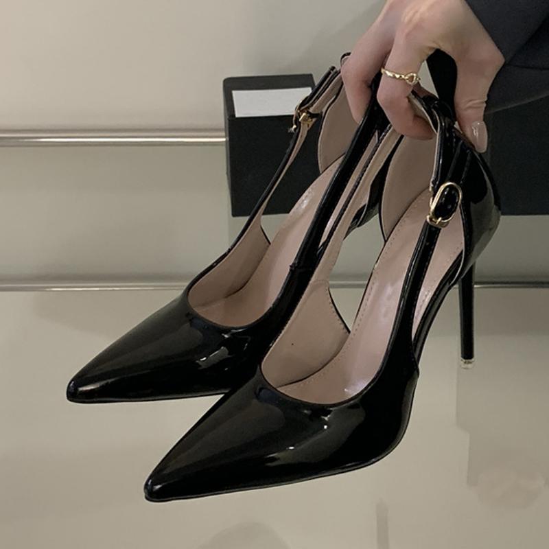Fashion Liyke Street Style Sexy Buckle Strap Women's Pumps Elegant Pointed Toe 11CM High Heels Banquet Party Female Shoes Stiletto Mujer