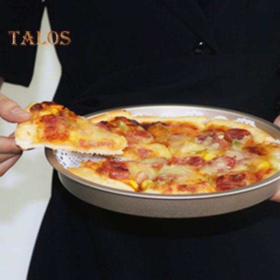 Pizza Pan Durable Easy Demould Evenly Heat Innovative Curling Edge Design Cake Mould for Household