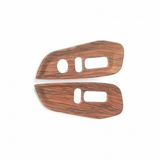 Peach Wood Grain 2X Seat Adjustment Panel Cover Trim For Honda CR-V CRV 2017-22