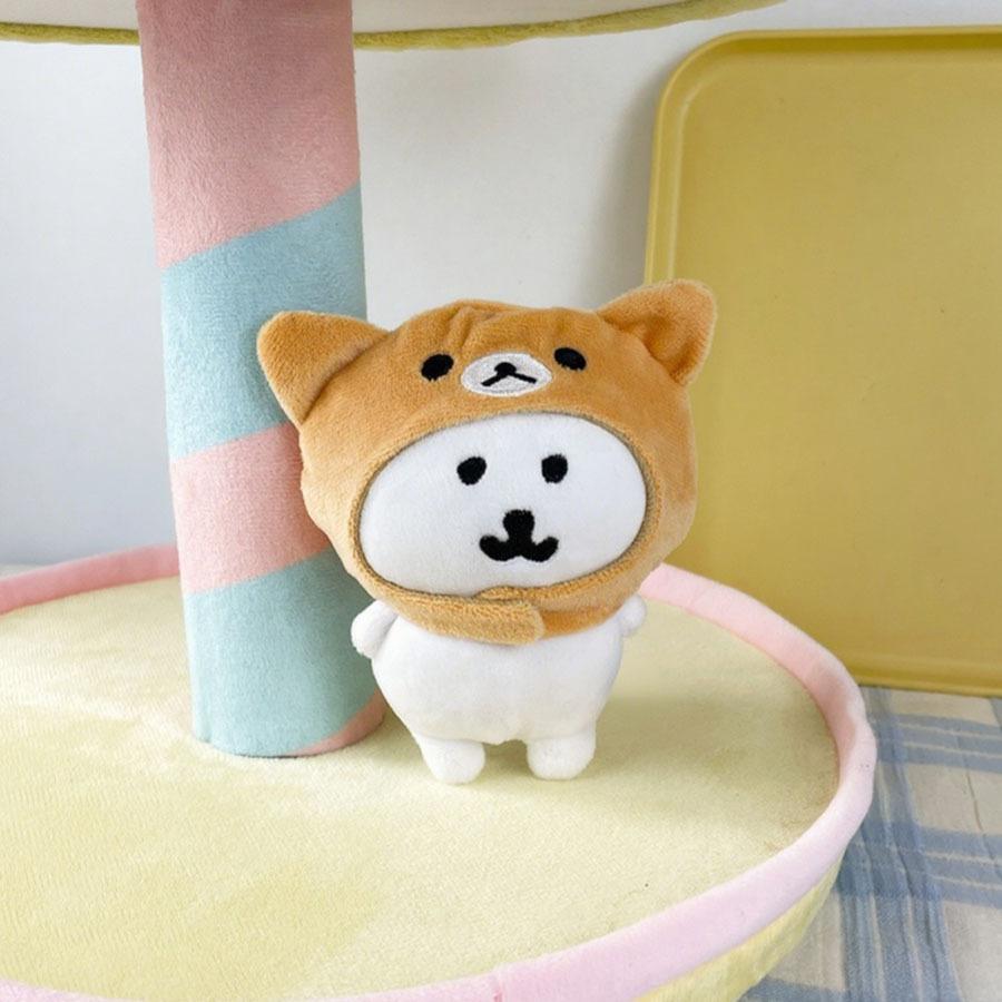 Cartoon Cute Little White Bear Plush Doll Nun Doll Dress Up Cotton Doll Dress Up Cloak Accessories Rat King Cooking Doll