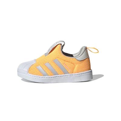Originals Superstar 360 Durable Low-Top Walking Shoes Baby Shoes Orange Yellow Gray FV3376