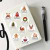 500pcs/roll Christmas Roll Stickers for Laptop Notebooks, Envelopes, Water Cups, Seals, Decorative Stickers