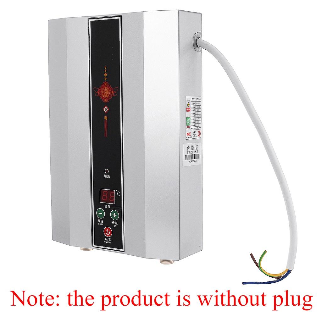 IPX4 5500W Instant Electric Water Heater 220V 50Hz 7 Levels Temperature Adjustment Tankless Shower Head Hot Water System