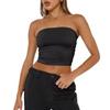 Strapless Tank Top Solid Color CropTops Women Summer Camis Casual Camisole Fashion Tube Female Sleeveless Cropped Y2K Clothes