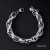 Bracciale da Uomo in Acciaio Inossidabile Semplice Prepotente Punk Alto Senso Cubano Acciaio al Titanio Bracciale Gioielli da Uomo