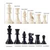 32PCS Delicate Black White Chess International Chess Game Word Chess Set  International Chess Tables