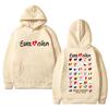 Fashion Eurovision Song 2025 Flags Double Sided Printed Hoodies Men Women Casual Sweatshirt Unisex Cotton Long Sleeve Pullovers