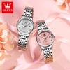 OLEVS Ultra Thin Quartz Watches for Woman Original Solid Steel Strap Auto Date Waterproof Fashion Elegant Ladies Wristwatch