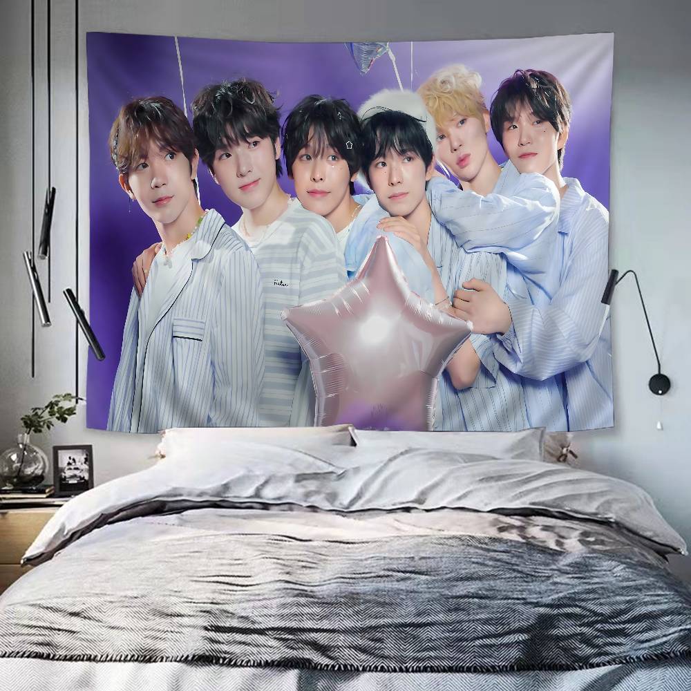 Boy Band NNCT Wish Singer Printed Large Wall Tapestry Wall Hanging Decoration Household Decor Blanket