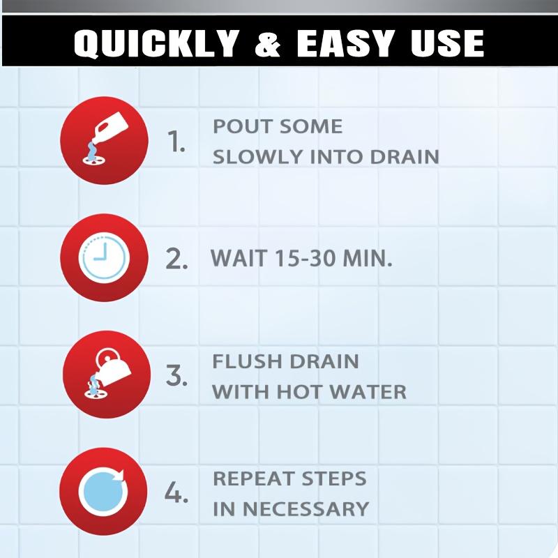 Silny proszek do czyszczenia odpływów, Niezbędny do kamperów i domów, Szybko rozkłada tłuszcz, włosy i pozostałości mydła, Idealny do toalet i kuchni