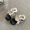 Fleece Fleece Board Schuhe für Damen, Neue Bestseller, Vielseitige Baumwollschuhe mit dicker Sohle