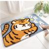 Tiger Absorbent Bathroom Door Entrance Mat Cartoon Bath Rug Bathroom Non -Slip Toilet Mat Entrance Children 'S Room Carpet 