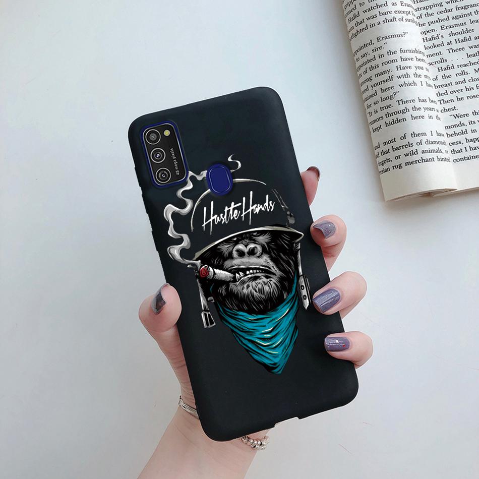Cute Cartoon Case For Samsung Galaxy M51 M31 M21 M31S M21S M30S Case Candy Colorful Anime Painting TPU Silicone Cover Case Funda