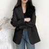 2025 Korean Style Women's Chic Casual Loose Long Sleeve Suit Top for Spring and Autumn