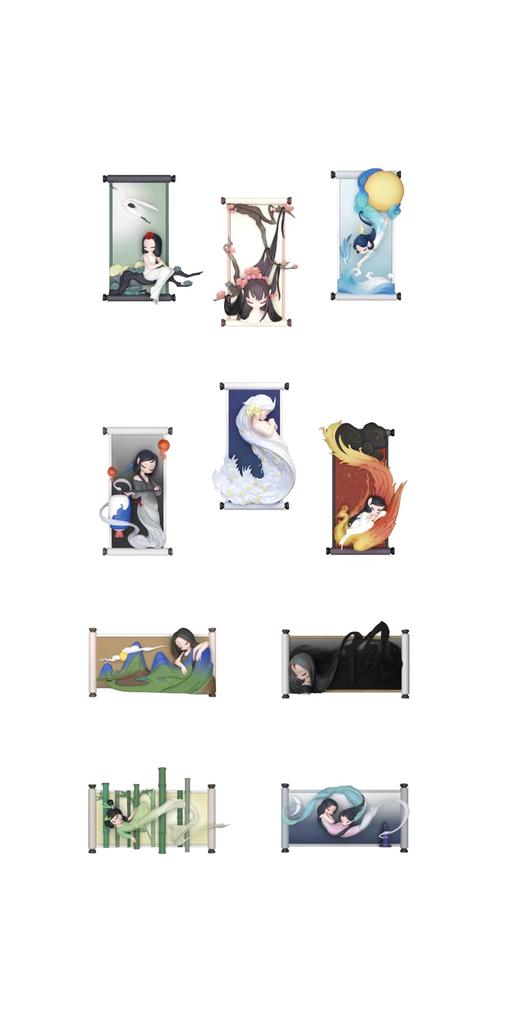 52TOYS BLINDBOX SLEEP Series Chinese Scroll Box 8-piece