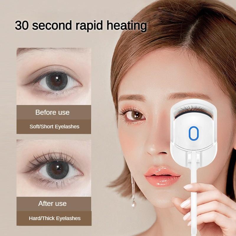 Portable Electric Eyelash Curler Two Gear Heating Long Lasting Shaping Eyelash Curling Tool