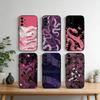 S-snake Phone Case For Samsung S25,S24,S21,S22,S23,S30,Ultra,S20,Plus,Fe,Note,10,9,5G Black Cover