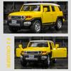 1/32 Scale Toyota FG Cruzer Game DICAST Multi-purpose Sports Car Model with Rear Trailer Model That Can Open The Door Group As A Gift for Young Boys