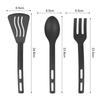 1/3PCS Nylon Kitchen Utensils Set Kitchen Cooking Tools Slotted Turner Solid Spoon Fork Children Spade Fork Spoon Dinnerware