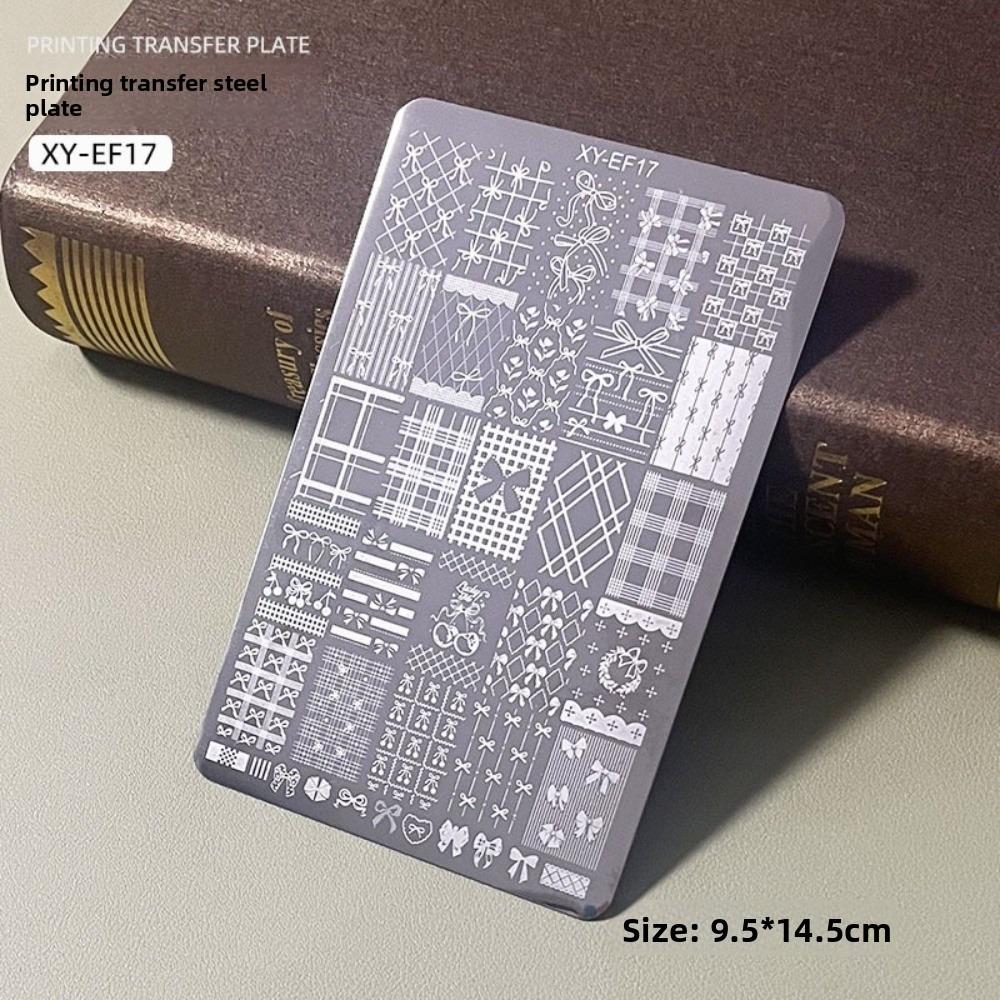 

Flower Pattern Nail Art Plate Clear Textures Nail Stamping Plate Manicure Template for Nail Salon 16