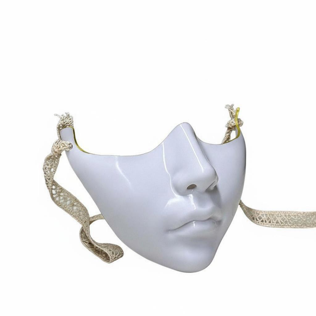 Paintable Half Mask Ready to Paint DIY Opera Even Surface for Cosplayers