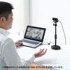 Sanwa Supply USB A Full Teams Webcam, connection, HD, 5MP, Zoom/Microsoft compatible, CMS-V59BK