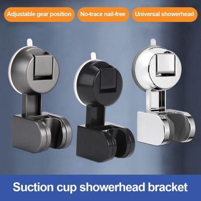 New Adjustable Shower Head Holder Suction Cup Wall Mounted Handheld Sprayer Support Sprayer Fixed Base Bathroom Accessories