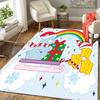 1Pc Christmas Bears Rainbow Rug Office Carpet Indoor Outdoor Doormat Nonslip Soft Living Room Christmas Halloween Gift D922180