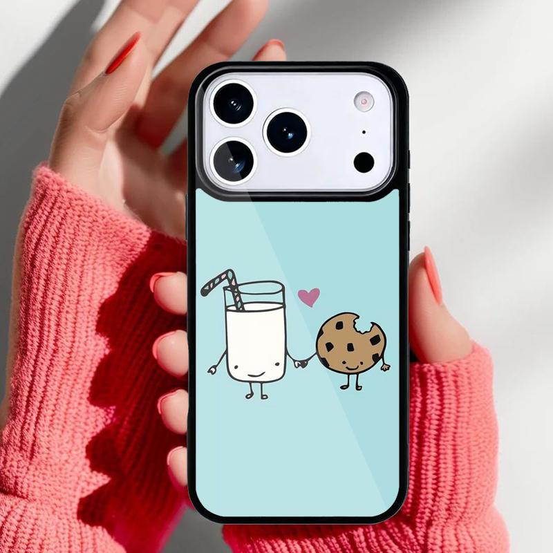 Cute Funny Food Phone Case for iPhone 17 16 15 14 13 Pro Max Back Cover for 12 11 Pro Coque