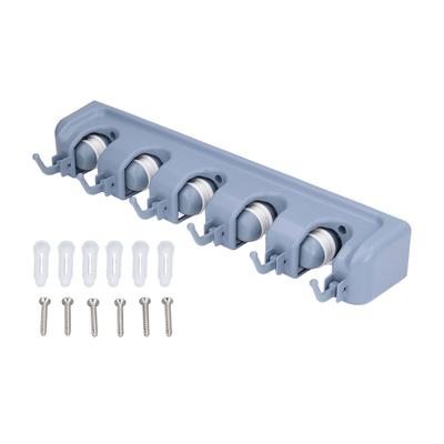 Soporte para Fregona Escoba Multifuncional Ahorrador de Espacio Estante de Pared para Escoba para Cocina Baño Jardín