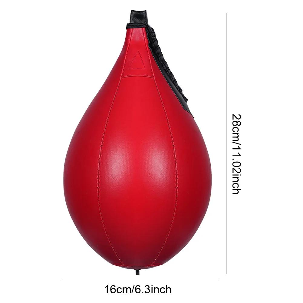 PU Boxningsboll Päron Boxningssäck Barn Vuxen Uppblåsbar Reflex Hastighet Fitness Träning Hängande Boxning Hastighetsboll