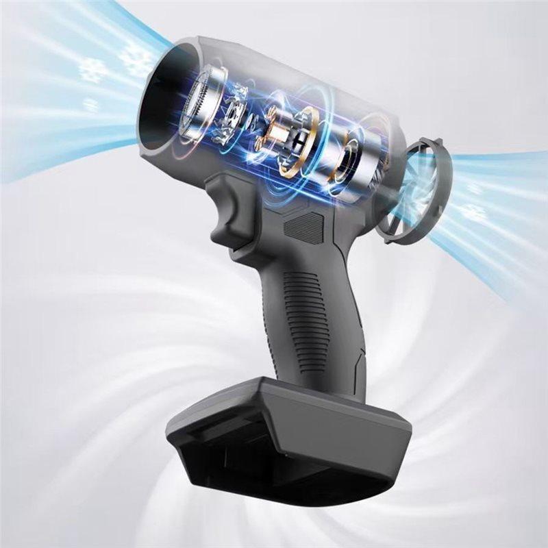SHGO-Fan Blower 60000RPM High Speed Brushless Motor Stepless Speed Control Handheld Jet For Battery