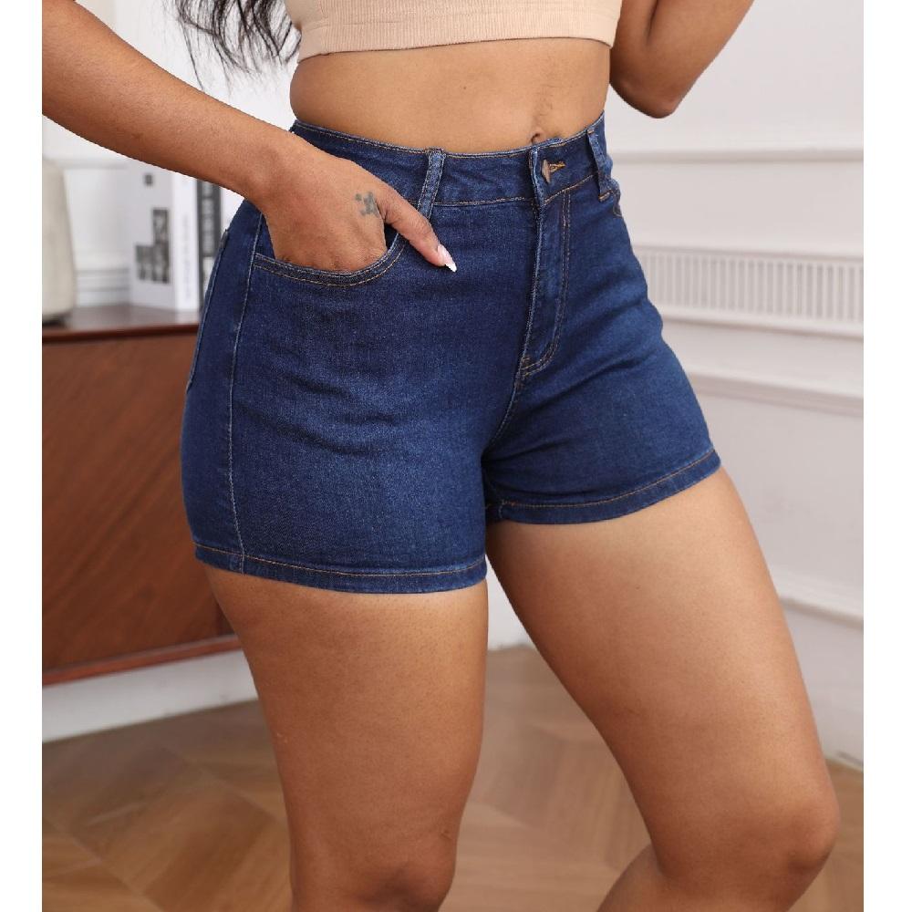 Women Summer Denim Shorts High Waist Stretch Bodycon Jeans Short Pants Ladies Casual Short mujer