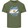Torn Argentina Flag Argentinian Day Football Unisexs Light Cotton Tshirt