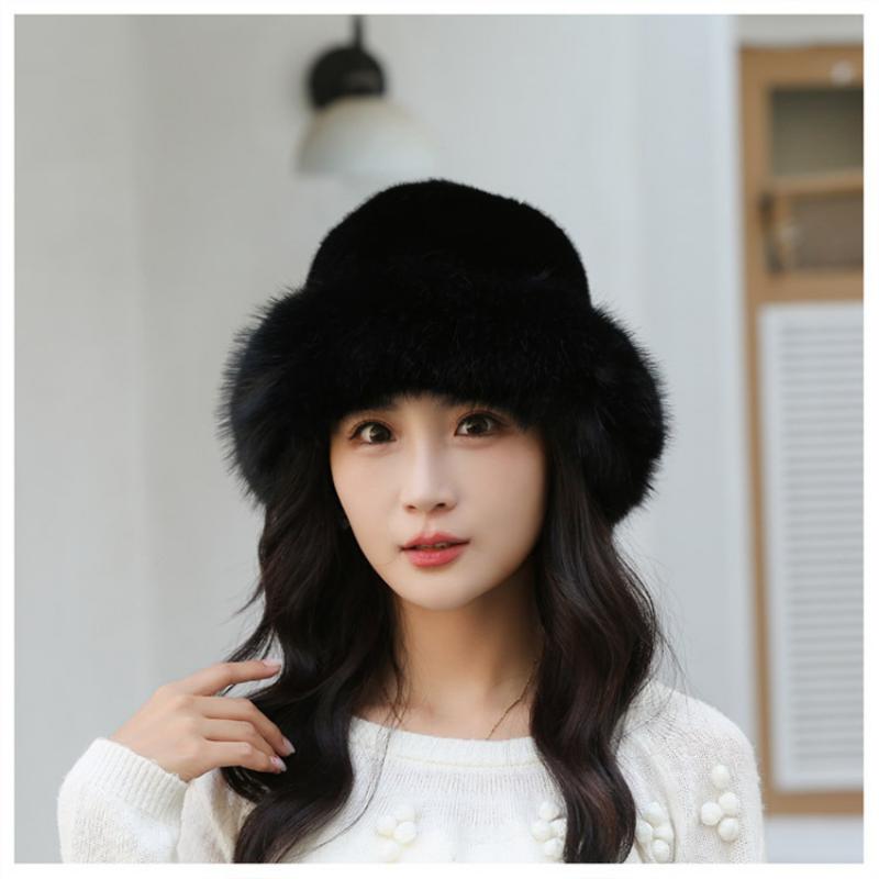 Hat for Women Autumn and Winter Plush Fashionable Fisherman Hat Small Face Warm Cute Ear Protection Lei Feng Hat