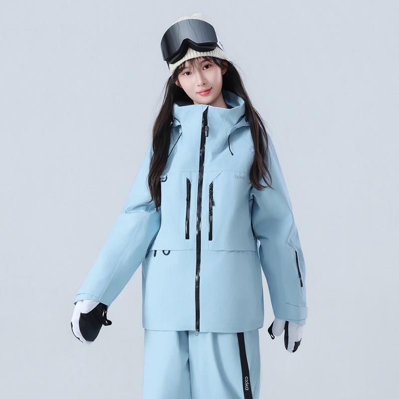 Wasserdichtes Ski-Anzug-Set für Damen und Herren: Verdickte, vollverschweißte Jacke & Hose zum Snowboarden & Skifahren.