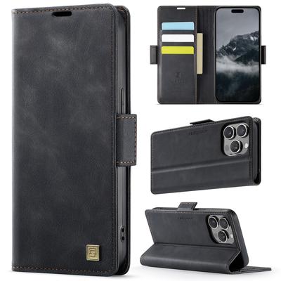 For iPhone 12 Pro Max 6.7 Inch Case AUTSPACE A11 RFID Blocking Retro Leather Cell Phone Wallet Cover
