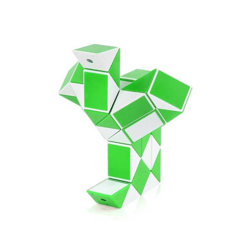

snake cube magic (36 blocks, yellow green + white)