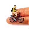 1/64 Scale People Figurines Miniature Bicycle Model DIY Diorama Table Decoration