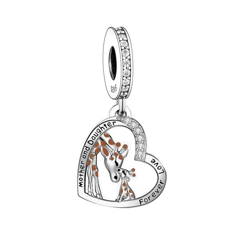 

Fit Original Charm Bracelet Authentic 925 Silver High Animal Giraffe Leopard Camel Beads For Making Women Berloque