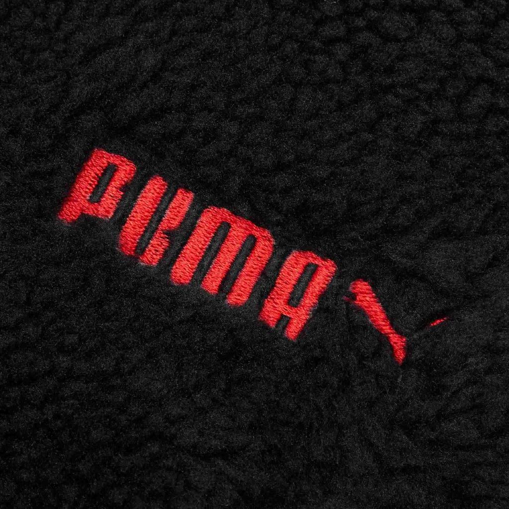 Puma CNY Frog-Button Faux Shearling Warm Jacket Unisex Jackets Black 536058-01