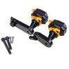 Black/Gold Motorcycle Frame Sliders Anti Crash Protect Pads Fit For Kawasaki ZX6R 2009 2010 2011 2012