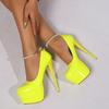 Fashion 35-45 Large Size Women's Fashion High Heel New Platforms 16cm High Heel Women's Sexy Pole Dance Party Heels Single Shoes Tacones