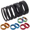 6Pcs Bike Headset Ring 2/5/10mm Bicycle Headset Spacer Bicycle Washer Spacing Pad Aluminum Alloy for 28.6mm Front Fork Bike