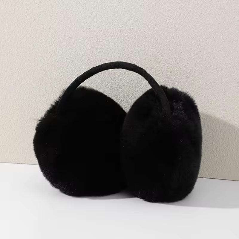 Colorful Headband Normal and Large Ear Covers Custom Women Thermal Winter Warm Earmuffs чёрный