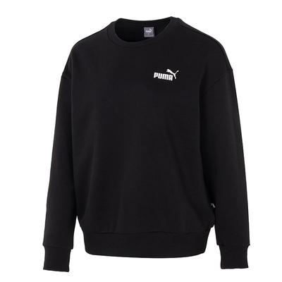 Sportstyle Essentials Pullover Crewneck Loose Knit Sweatshirt Women Sweatshirt Black 685587-01