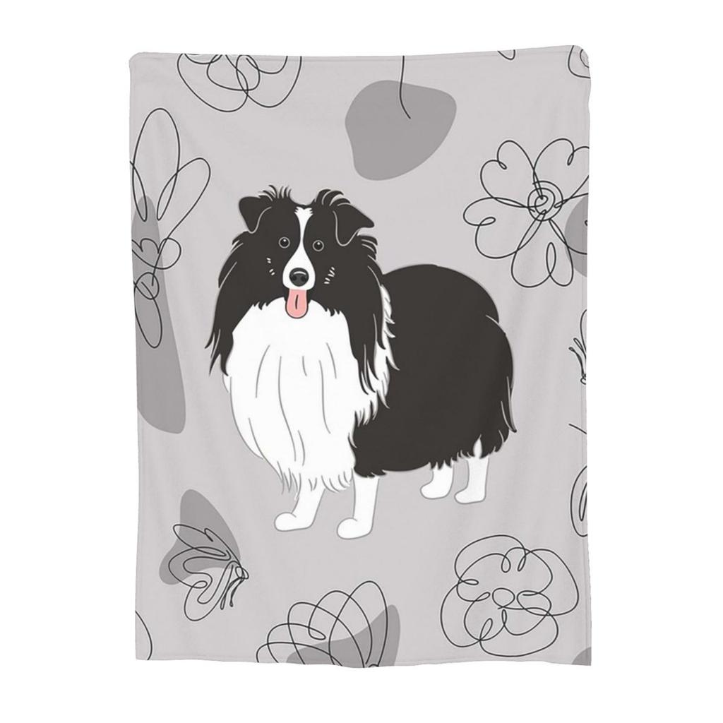 Sheltie Dog  Blanket Fleece Sofa Throw Blanket Multifunction for Home Bedroom Travel Throws Bedspread Quilt
