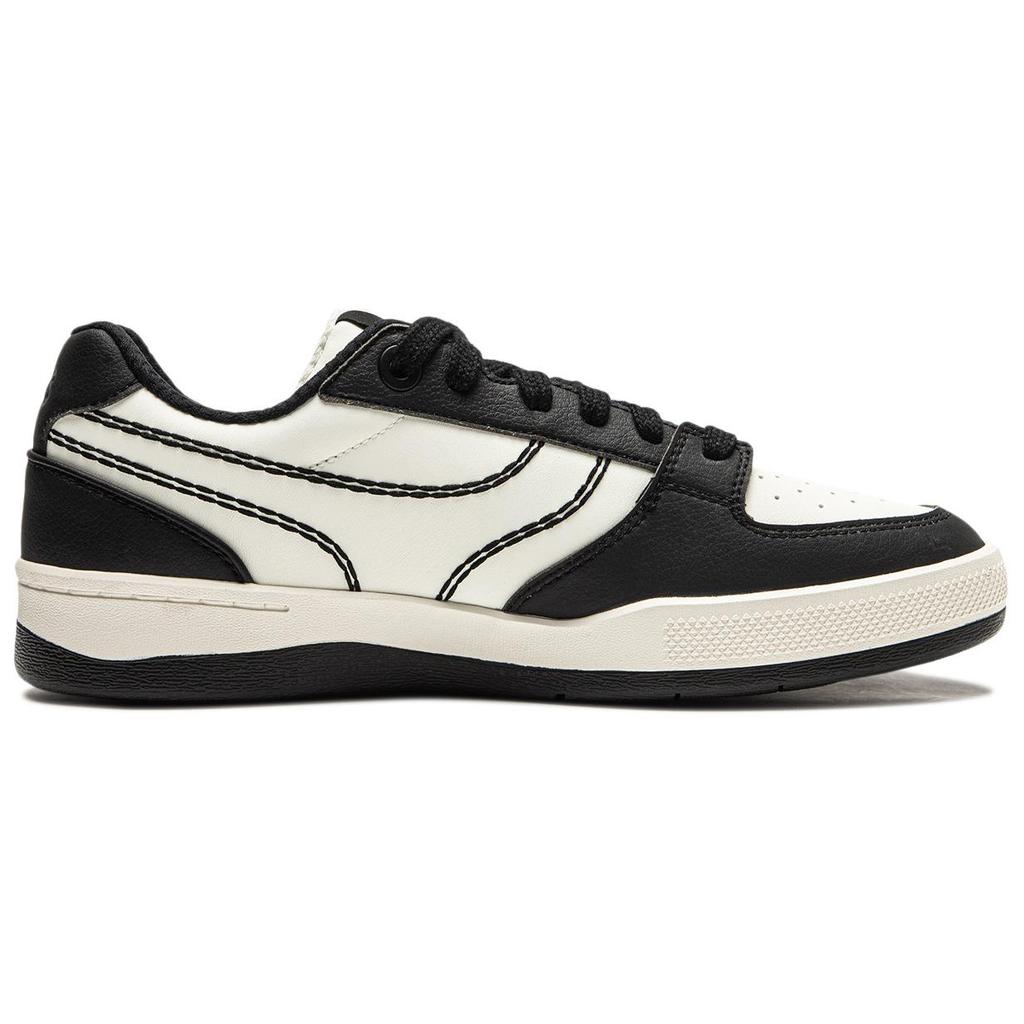 Li Ning Synthetic Leather Zengrong 92S Fashion Comfortable Non-Slip Wear-Resistant Low-Top Skate Shoes Men Sneaker White Black AEPU037-2