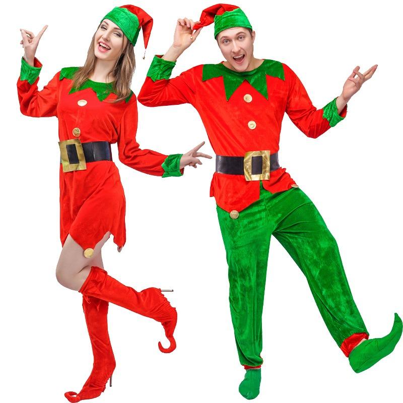Men's Christmas suit Women's Christmas dress, couple's Christmas cosplay masquerade costume